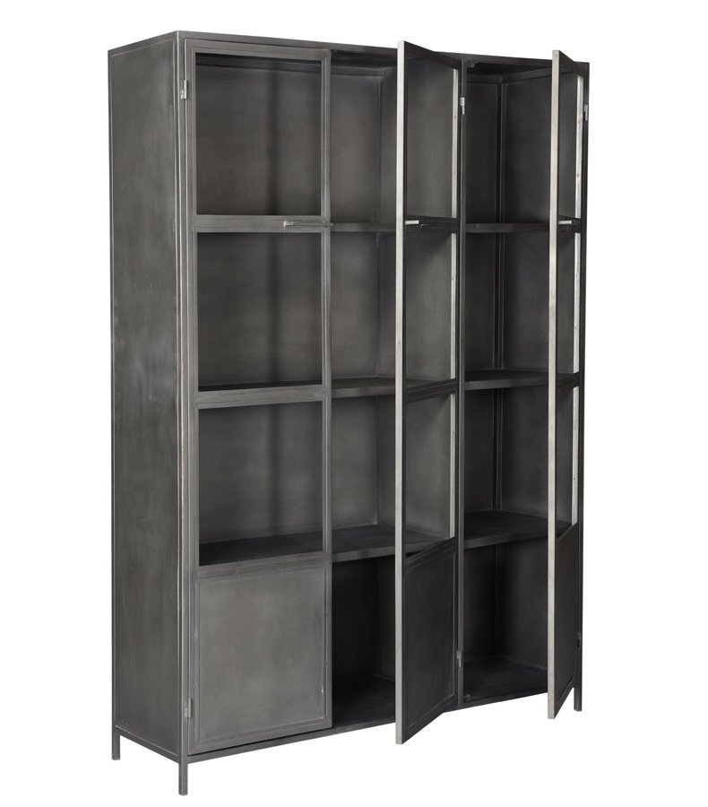 Vitrinekast Raw driedeurs