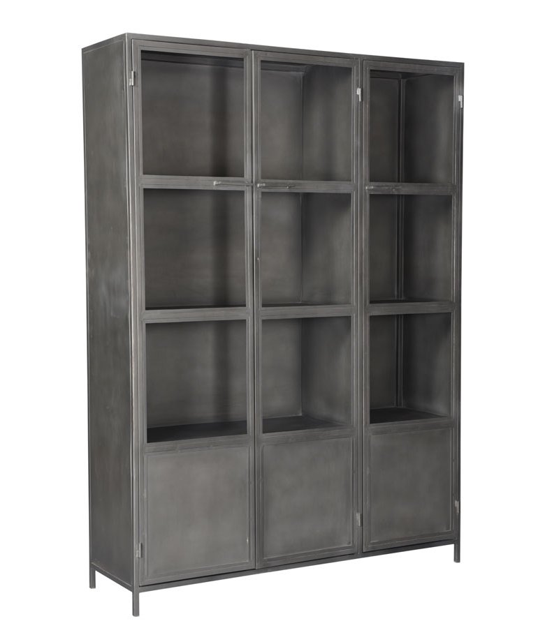 Vitrinekast Raw driedeurs